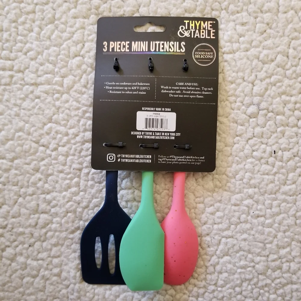 Thyme & Table 3-Piece Mini Kitchen Utensil Set